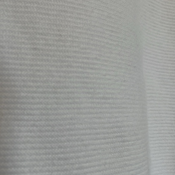 Women’s J. Crew M white long sleeved sweater nice arm detailing boat neck knit - Picture 7 of 11